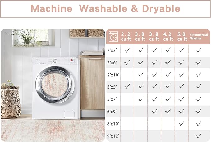 Washable Rugs 9x12 Area Rugs for Living Room, Rugs for Bedroom, Large Carpets - Image 8