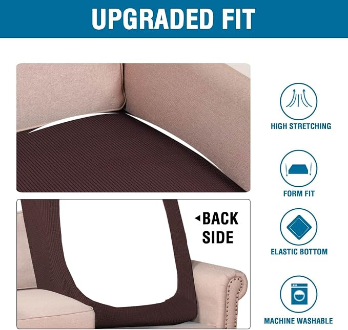 H.VERSAILTEX Super Stretch Individual Chaise Cover Sectional Couch Covers - Image 6