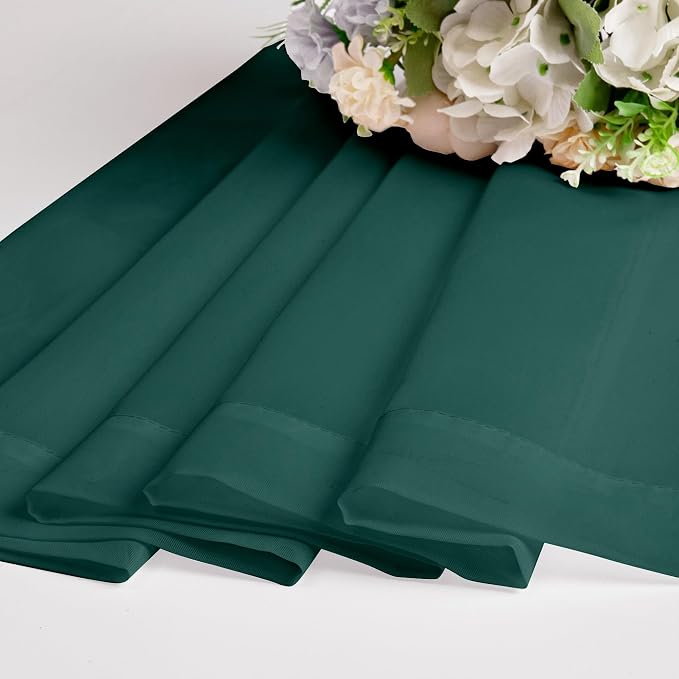 OWENIE Sheer Curtains 63 inch Length 2 Panels Set, Light Weight Soft Solid - Image 6