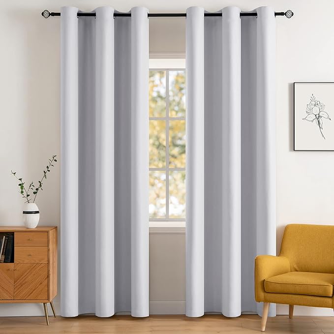 MIULEE 90" Long Room Darkening Curtains, Chirstmas Thermal Insulated Drapes by MIULEE