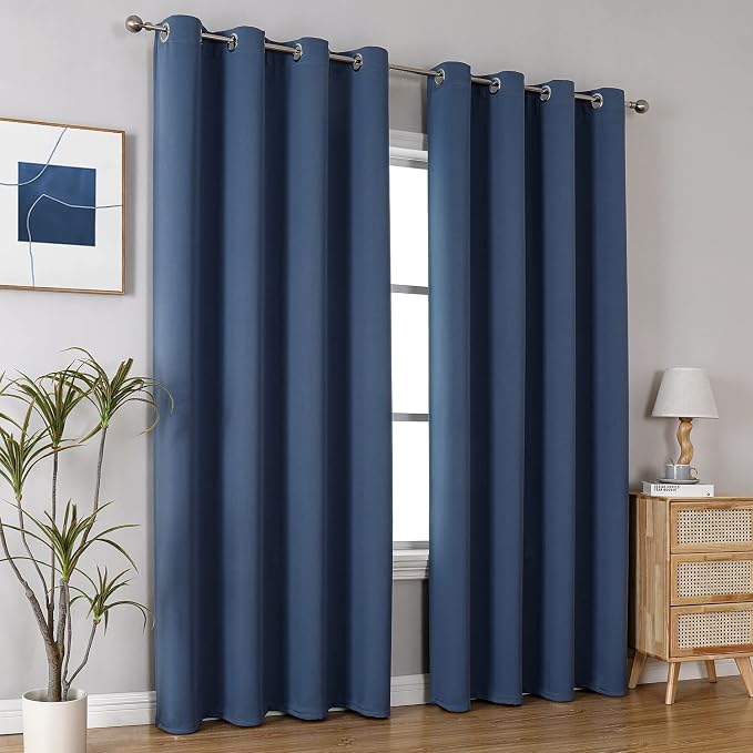 ChrisDowa Blackout Curtains 102 Inches Long 2 Panels Set - Image 5