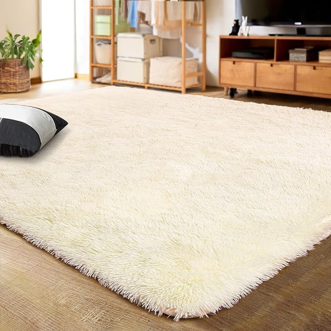 LOCHAS Ultra Soft Indoor Modern Area Rugs Fluffy Living Room Carpets by LOCHAS