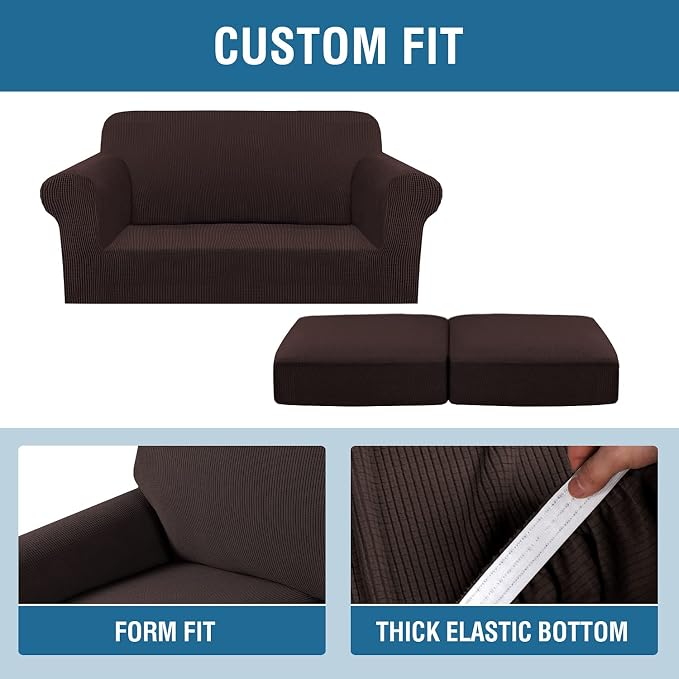 H.VERSAILTEX 3 Piece Stretch Sofa Covers - Image 4