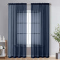 OVZME 2 Panels Sheer Window Curtain Panels 96" Length by OVZME