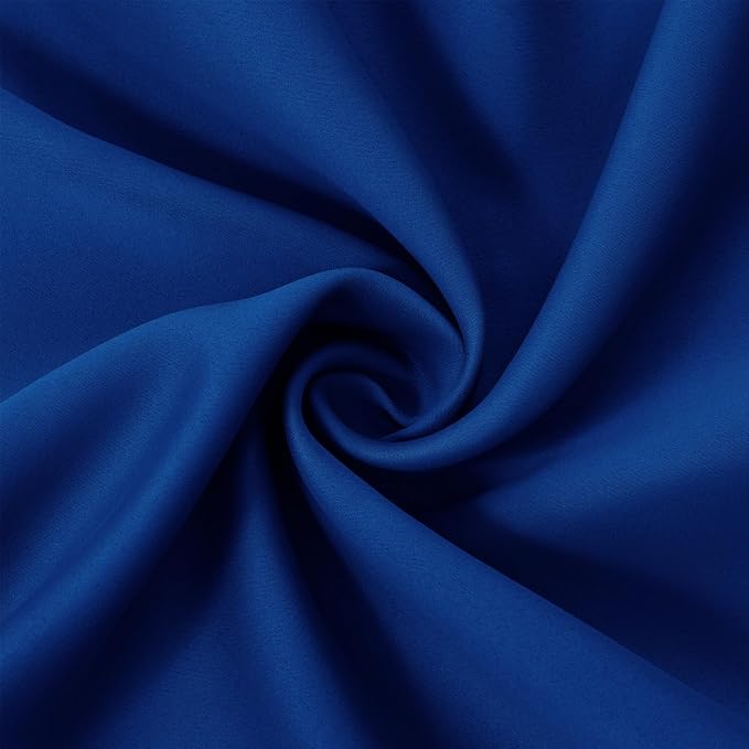 LEMOMO Blackout Curtains 52 x 72 inch/Royal Blue Curtains Set of 2 - Image 5