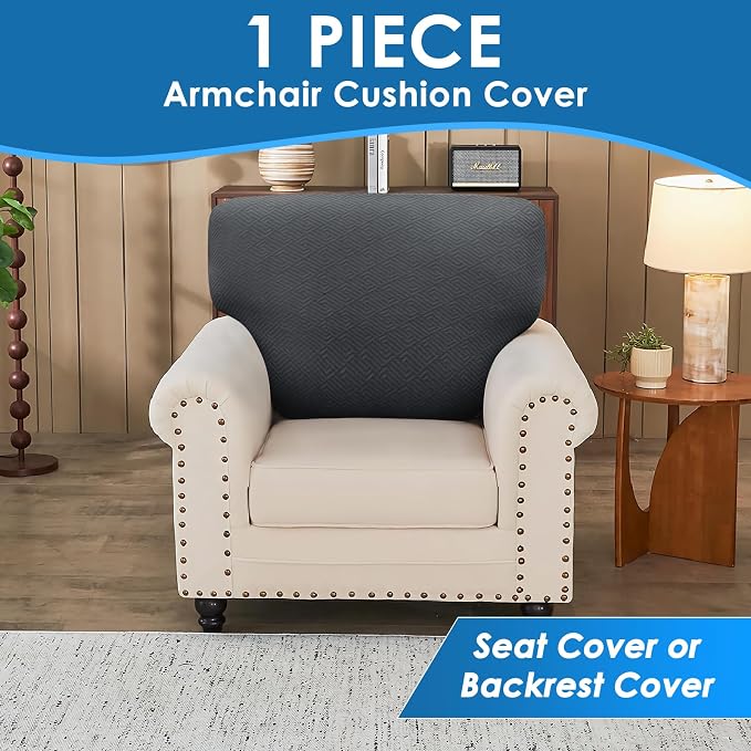 XINEAGE Large Couch Cushion Covers Seat Cushion Cover Thick Stretch Sofa - Image 4
