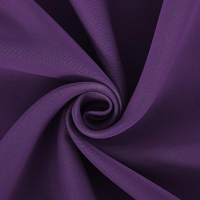 NICETOWN Blackout Window Curtains 70" L, 2 Panels, 34 inch, Royal Purple - Image 6