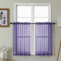 Gwine Short Kitchen Sheer Curtains 36 Inch Length by Gwine