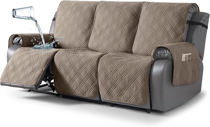 TAOCOCO 100% Waterproof Recliner Sofa Covers, Non Slip Split Couch Covers by TAOCOCO