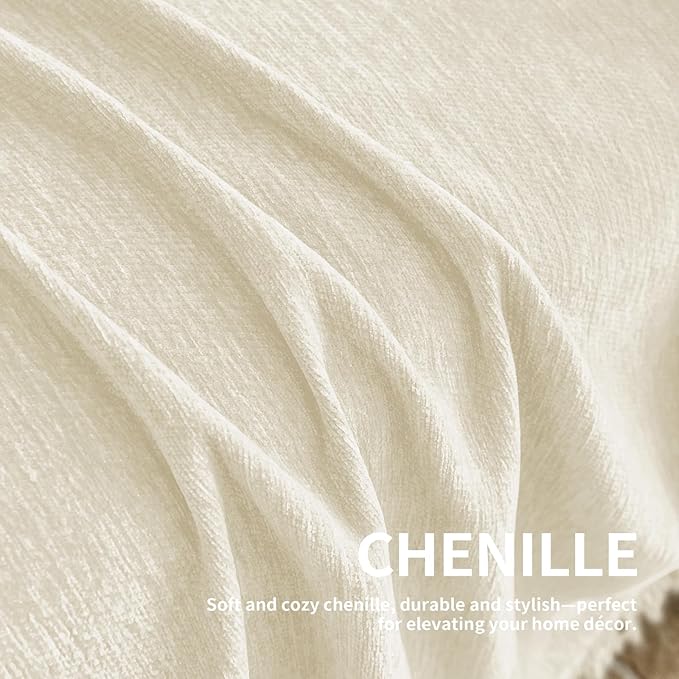 Couch Cover for Dogs, Boho Sofa Covers for 2 Cushion Couch, Chenille Sofa - Image 6