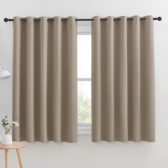 NICETOWN Thermal Insulated Taupe Blackout Curtains by NICETOWN