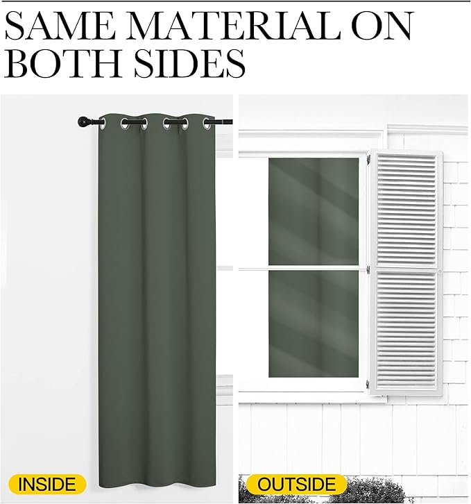 NICETOWN Blackout Curtain Panels, Home Decoration Thermal Insulated Solid - Image 6