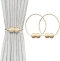 Melaluxe 2 Pack Magnetic Curtain Tiebacks, Decorative Curtain Holdbacks by Melaluxe