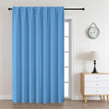 CUCRAF Light Blue Blackout Curtains Customize, Rod Pocket Room Darkening Curtain by CUCRAF