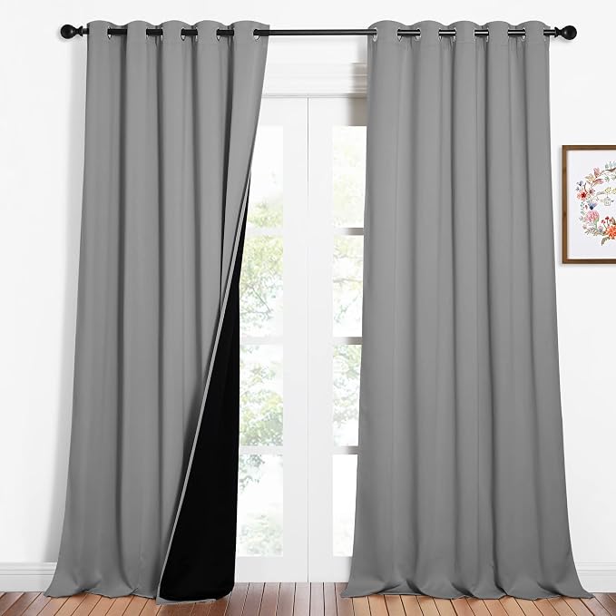 NICETOWN Total Shade Curtains and Draperies, Heavy-Duty Full Light Shading by NICETOWN