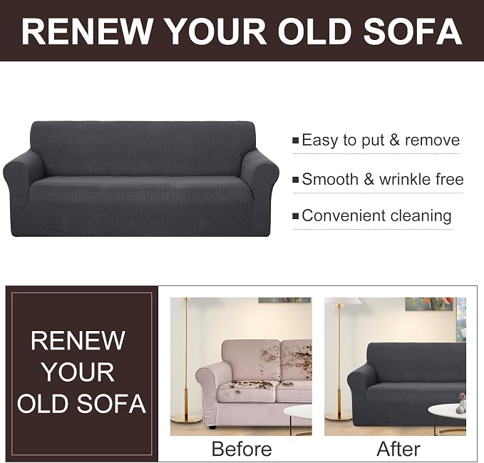 U-NICE HOME Loveseat Cover Stretch Couch Cover Sofa Cover Sofa Slipcover - Image 5