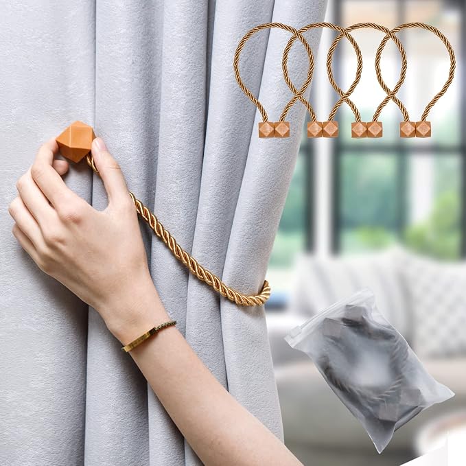 NazTur Magnetic Curtain Tiebacks- Upgrade 2022 - Image 2