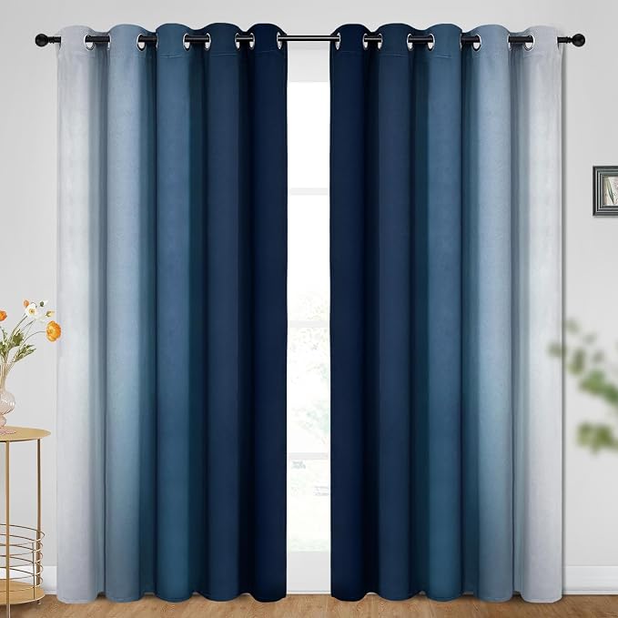 SimpleHome Ombre Room Darkening Curtains - Image 2