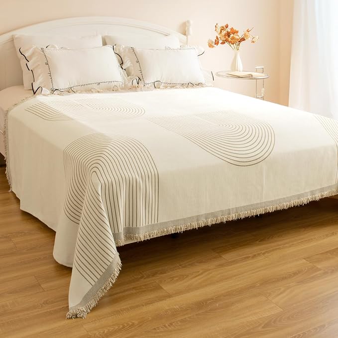 Boho Sofa Covers for 3 Cushion Couch, Chenille Sofa Slipcover for Pets Washable - Image 7