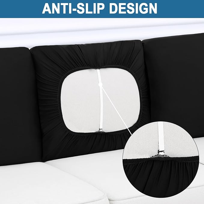 Smiry Printed Couch Cushion Covers, Stretch Soft Couch Covers - Image 4
