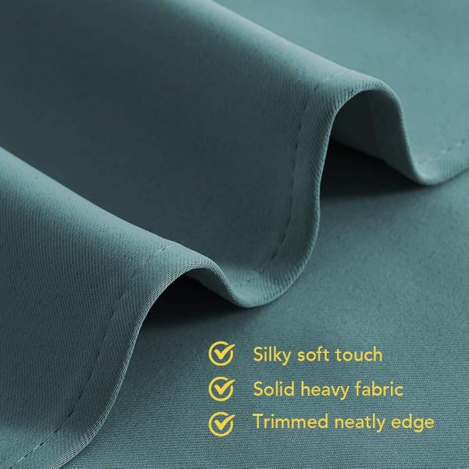 NICETOWN Window Curtain Panels, Thermal Insulated Solid Grommet Blackout - Image 5