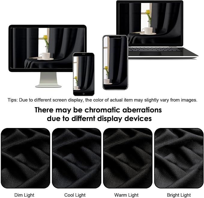OWENIE Bob 1 PCS Black Valances - Image 8