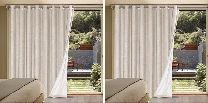 H.VERSAILTEX Linen Blackout Curtain Durable Thick Textured Linen Look 100% by HVERSAILTEX