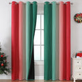 Estelar Textiler Red and Green Christmas Blackout Curtains by ESTELARTEXTILER