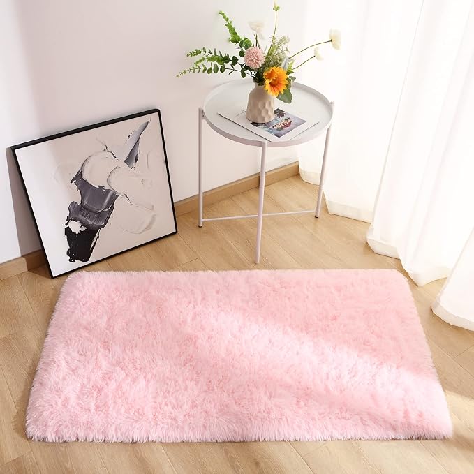 Chicrug Soft Runner Rug for Bedroom Living Room Plush Fluffy Rugs 2x4 Feet - Image 4