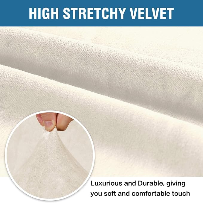 H.VERSAILTEX Stretch Velvet Sofa Covers - Image 3
