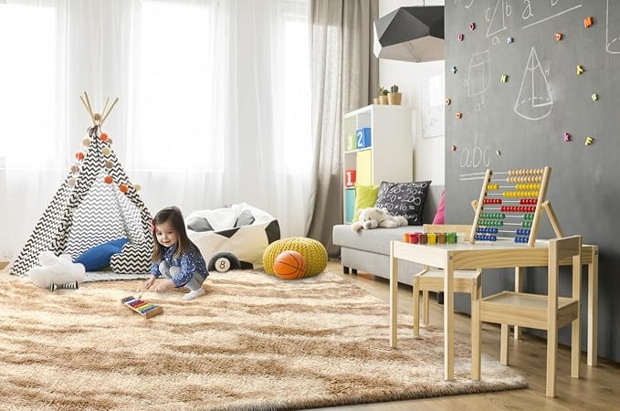 TWINNIS Super Soft Shaggy Rugs Fluffy Carpets, 5x8 Feet, Indoor Modern Plush - Image 4