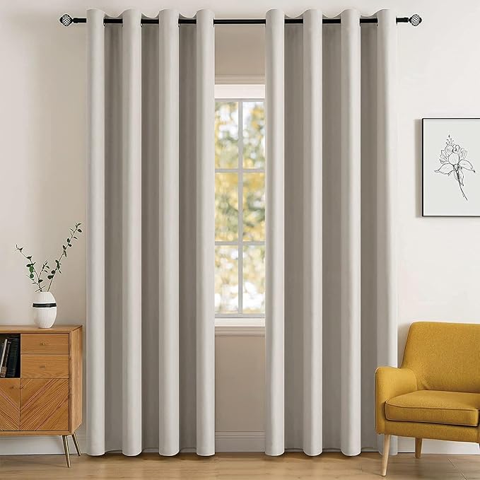 MIULEE Room Darkening Curtains Thermal Insulated Drapes Solid Window Treatment by MIULEE