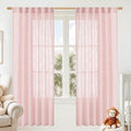 LAMIT 72 inch Pink Linen Curtains by LAMIT