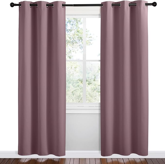 NICETOWN Dry Rose Room Darkening Curtains - Image 2