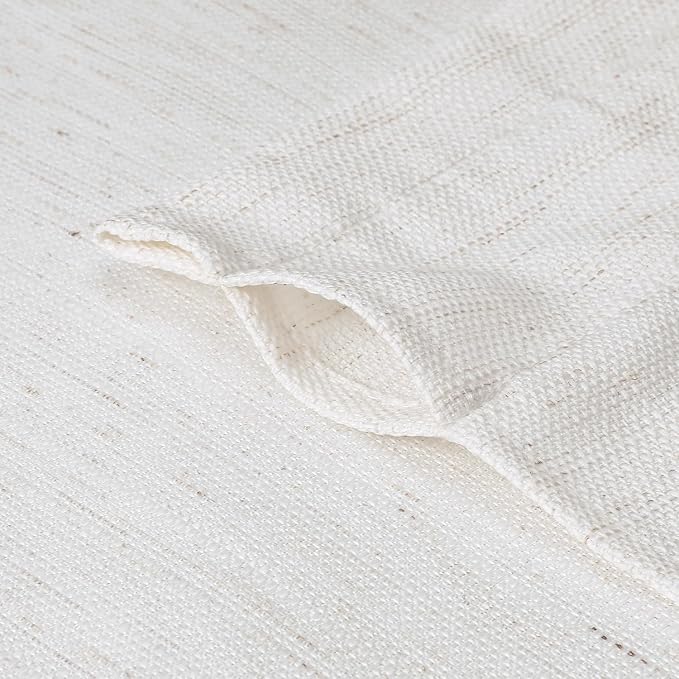 Chyhomenyc Blend Linen Valance for Windows, Light Filtering Blend Linen Solid - Image 6