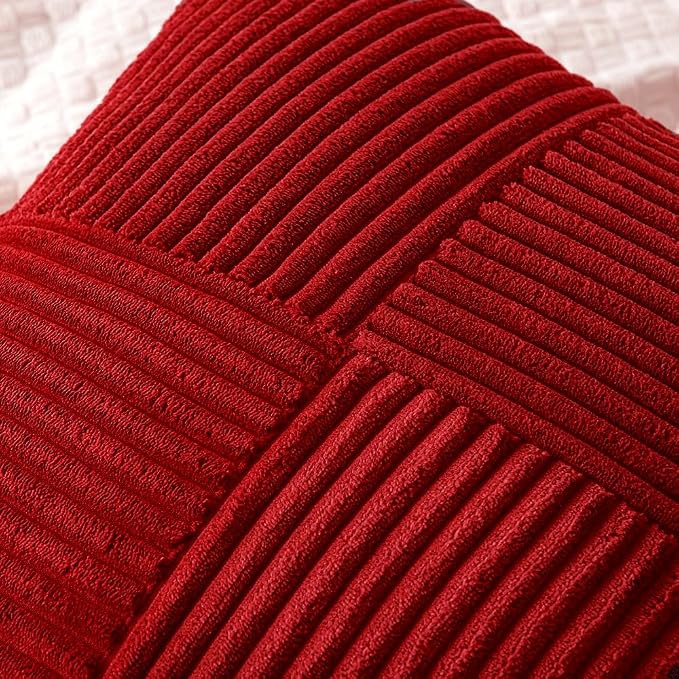 MIULEE Christmas Red Decorative Lumbar Throw Pillow Covers 12x20 Inch - Image 2