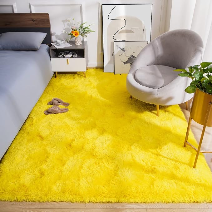 Amearea Premium Soft Fluffy Rug Modern Shag Carpet, 9x12 Feet, Fuzzy Shaggy Rugs - Image 3