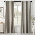 Topfinel 84 Inch Long Linen Blackout Curtains by Topfinel
