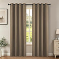 Joydeco Blackout Curtains 72 Inch Length 2 Panels Set, Thermal Insulated Long by JOYDECO