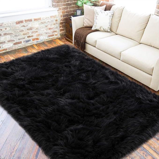 LOCHAS Soft Fluffy Faux Fur Rugs - Image 6