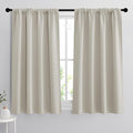 RYB HOME Short Curtains for Bedroom, Room Darkening Insulated Summer Heat Light by RYBHOME