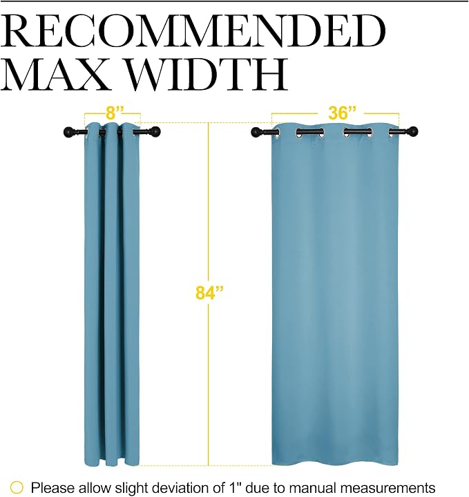 NICETOWN Window Treatment Thermal Insulated Solid Grommet Blackout - Image 7