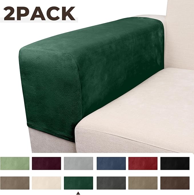 Couch Arm Covers 2 Pcs Sofa Armrest Covers Stretch Couch, Armrest Cover - Image 5