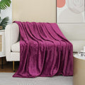 JIAHANNHA Purple Throw Blanket Fleece Blanket 60"x80", Super Soft Cozy Plush by JIAHANNHA