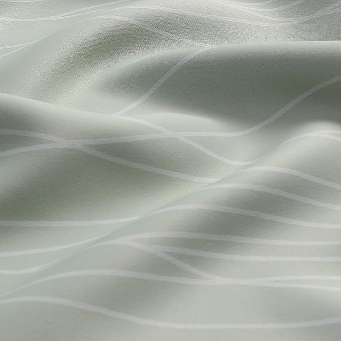 Estelar Textiler Sage Green and Greyish White Ombre Short Blackout Cafe - Image 9