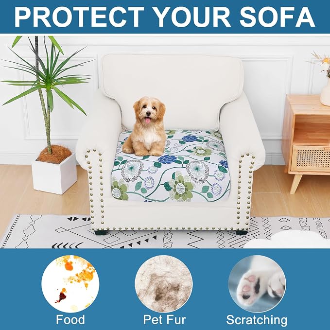 Smiry Printed Couch Cushion Covers, Stretch Soft Couch Covers - Image 7