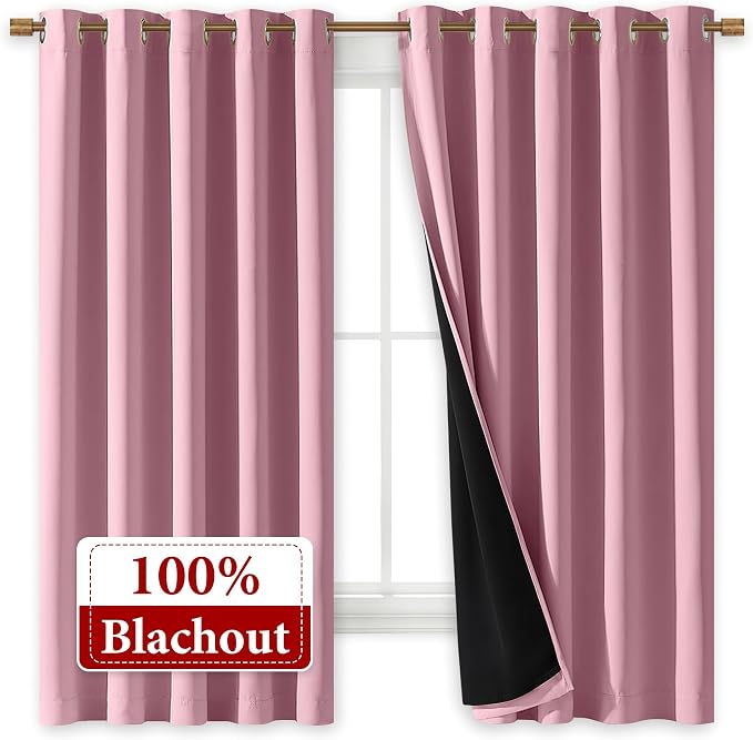 NICETOWN 100% Blackout Curtains - Image 2