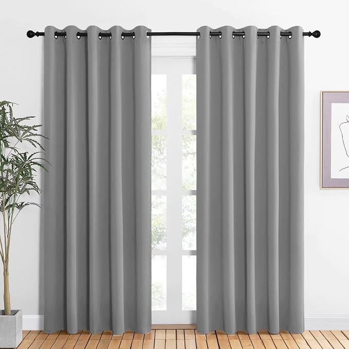 NICETOWN Bedroom Curtains Blackout Drapery Panels, Three Pass Microfiber by NICETOWN