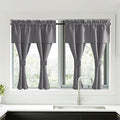 NICETOWN Short Curtains with Attached Valance by NICETOWN