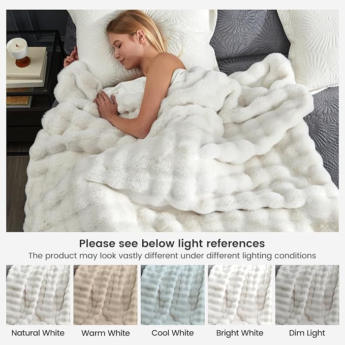 Cozy Bliss Faux Fur Throw Blanket - Image 9